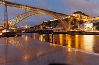 Porto - Ponte Luís I  (Portugal) in de avond van Erik Wouters thumbnail