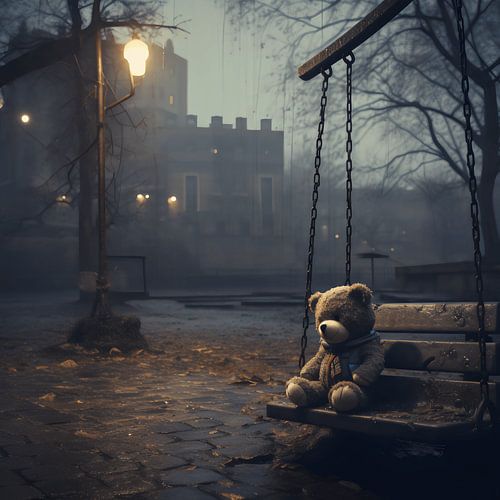 Abandoned by the Evening: The Teddy Bear on the Swing