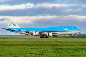 Geland: KLM Boeing 747-400M (PH-BFS). van Jaap van den Berg