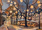 Festival lights over Our Lady's Square at midnight by Nop Briex thumbnail