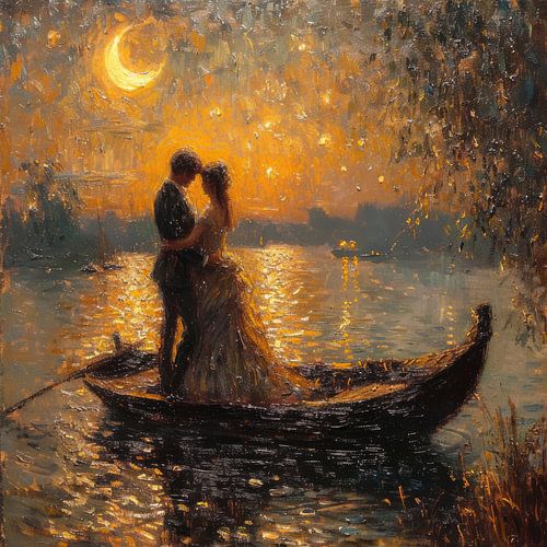 Nachtromantiek, Maan, geïnspireerd door Monet