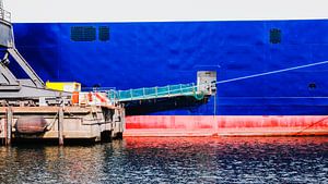 Schiffswand in der Werft