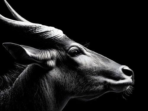 Male antelope in the shade – elegant strength