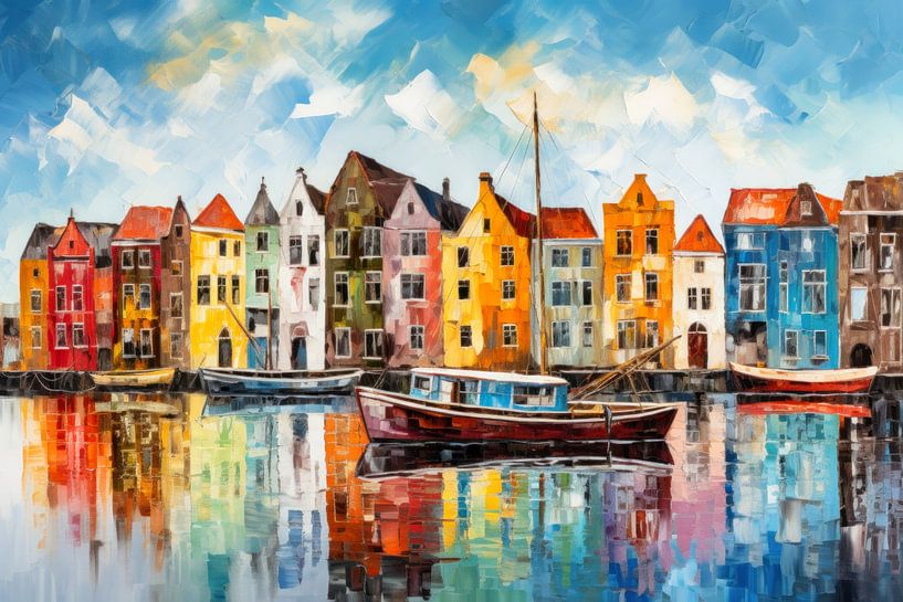 Canal in Amsterdam by ARTemberaubend