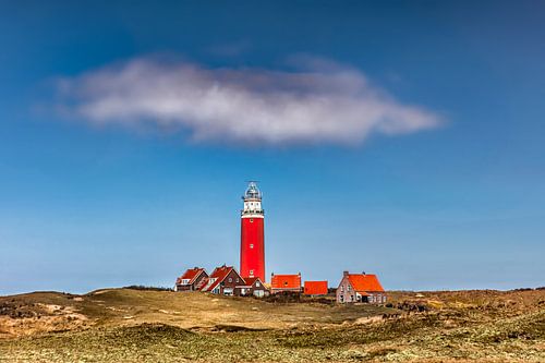 Pays-Bas, Texel, Phare et hameau associé.