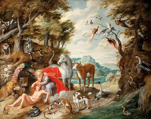 Die Erschaffung von Adam, Jan Breughel, el Joven