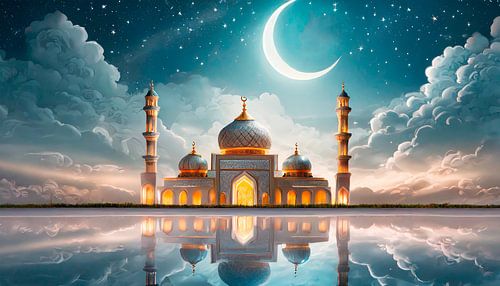 Moschee mit Spiegelung