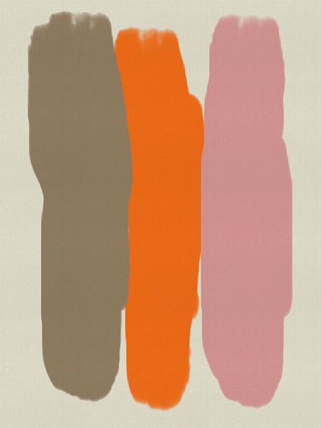 Minimalistische abstracte lijnen in heldere pasteltinten van Abstract Minimalist Art