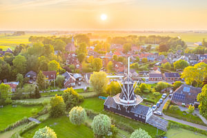 Sommerlicher Sonnenuntergang über Woltersum