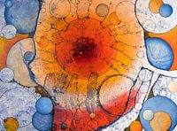 Abstract Wheel of Life and Planets