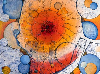 Abstract Wheel of Life and Planets