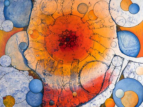 Abstract Wheel of Life and Planets