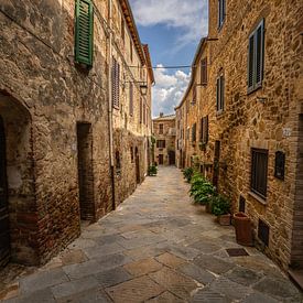 Das toskanische Dorf Castelmuzio von Bo Scheeringa Photography