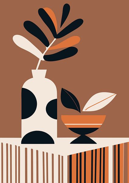 Stillleben mit Vase (6) von Sabine Minten