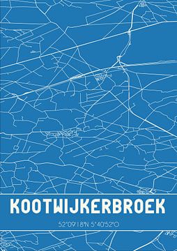 Blaupause | Karte | Kootwijkerbroek (Gelderland) von Rezona