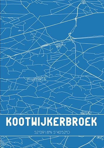 Blauwdruk | Landkaart | Kootwijkerbroek (Gelderland)
