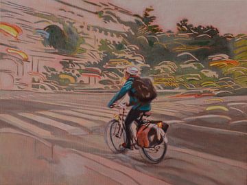 Landschaft in Bewegung - Fahrrad II von Ana Markovic