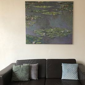 Kundenfoto: Seerosen (Monet-Serie), Claude Monet, auf leinwand