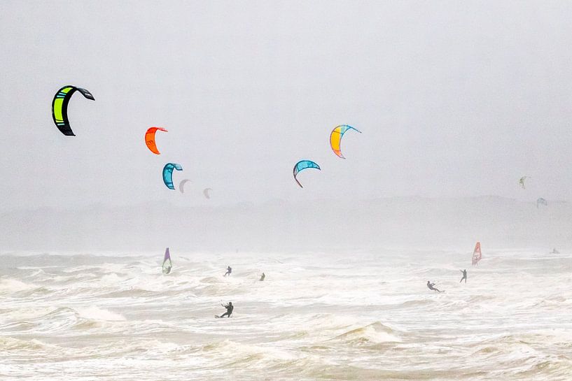 Kite-Surfer von Liesbeth Vogelzang