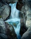 Detail van een waterval in de Franse Alpen van Jos Pannekoek thumbnail