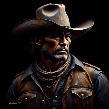 Country & Western - L'Ouest dans l'obscurité sur Johannas Art Creations