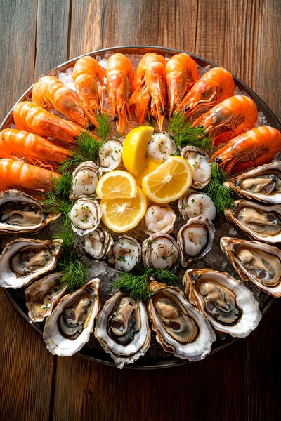 Meeresfrüchte Platter von Poster Art Shop