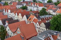 Luchtfoto van de Hanzestad Wismar