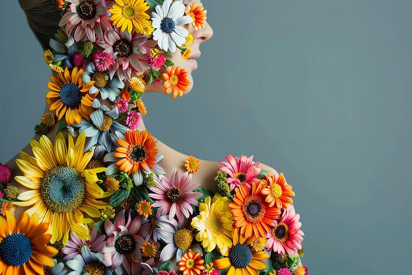 Kunst mit Blumen von Egon Zitter