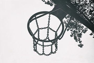Basketbalring - Minimalisme Hyperstijl - Hyperrealisme van Jakob Baranowski - Photography - Video - Photoshop