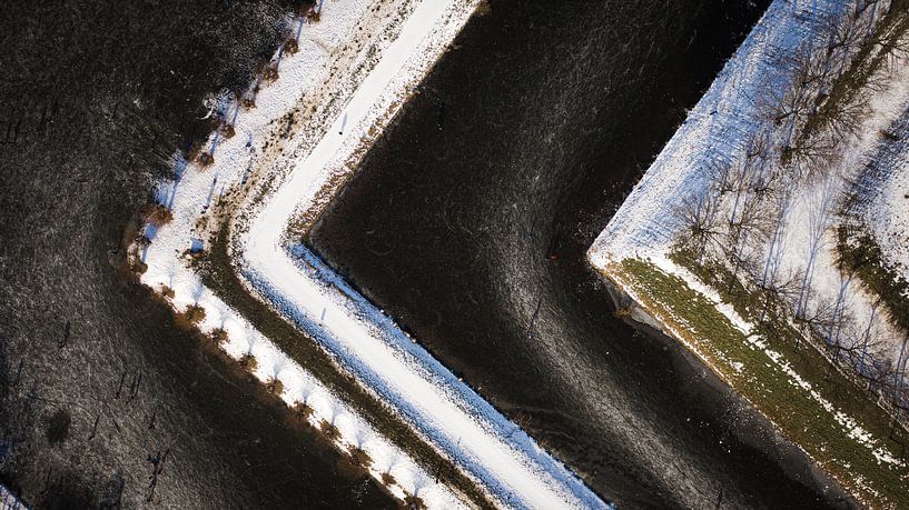 Besneeuwd Geertruidenberg van Sebastiaan van der Ham