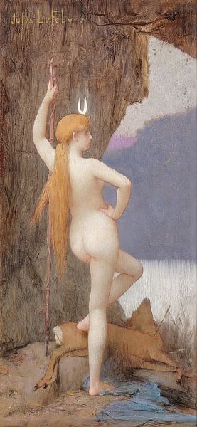 Jules-Joseph Lefebvre - Diana, the goddess of the hunt by Peter Balan