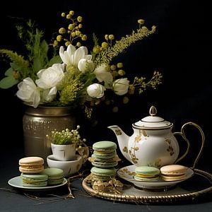 Hoher Tee im Garten der Eleganz