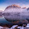 Fjord landscape in winter, Norway by Adelheid Smitt