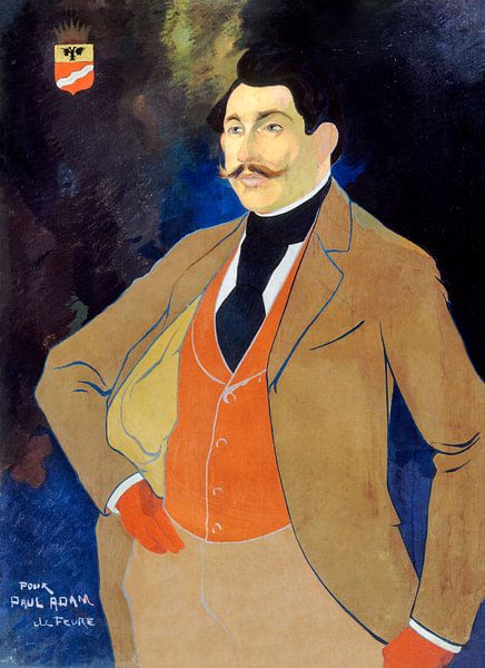 Portrait of Paul Adam (1862–1920), writer (ca. 1900) by Georges de Feu par Studio POPPY