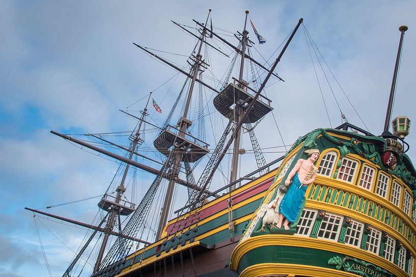 VOC schip de Amsterdam van Sven Wildschut