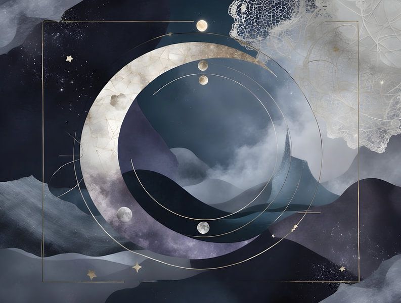Lunaras Nacht - Kosmische Stille im Mondrhythmus von Manuela Dekkers