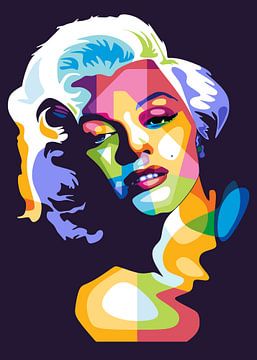 Marilyn Monroe Pop Art van Dico Hendry