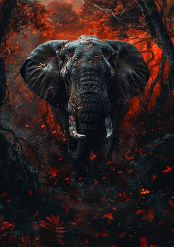 Threatening situation in the forest