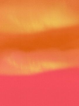 Abstract minimalist landscape in vivid colors by Dina Dankers