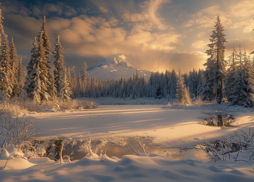 Sonnenstrahlen brechen durch von fernlichtsicht