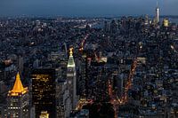 NY-Manhattan, coucher de soleil