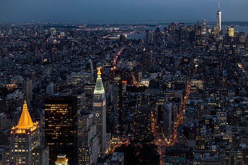 NY-Manhattan, Sonnenuntergang