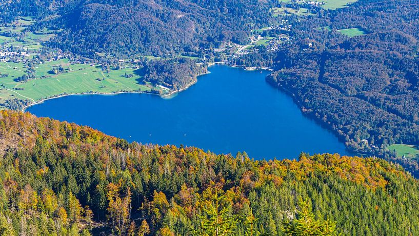 Lake Bohinj in Slovenia from the mountains by Jessica Lokker
