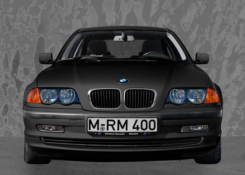 BMW 3er Typ E46 Limousine in black von aRi F. Huber