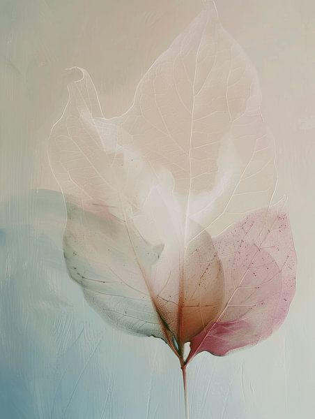 Japandi botanical in pastel colours by Japandi Art Studio
