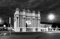 Potsdam Brandenburger Tor in der Nacht von Frank Herrmann Miniaturansicht