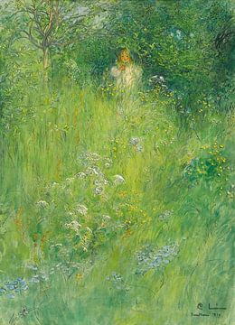 A Fairy (Kersti In The Meadow), Carl Larsson