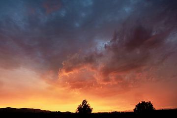 Zonsondergang voor de storm van Enfocado Fotografia