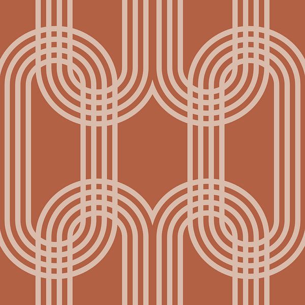 Retro Vintage Elegant Brown by Mad Dog Art