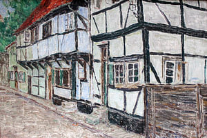 Fachwerkhäuser anagoria, Christian Rohlfs - 1905